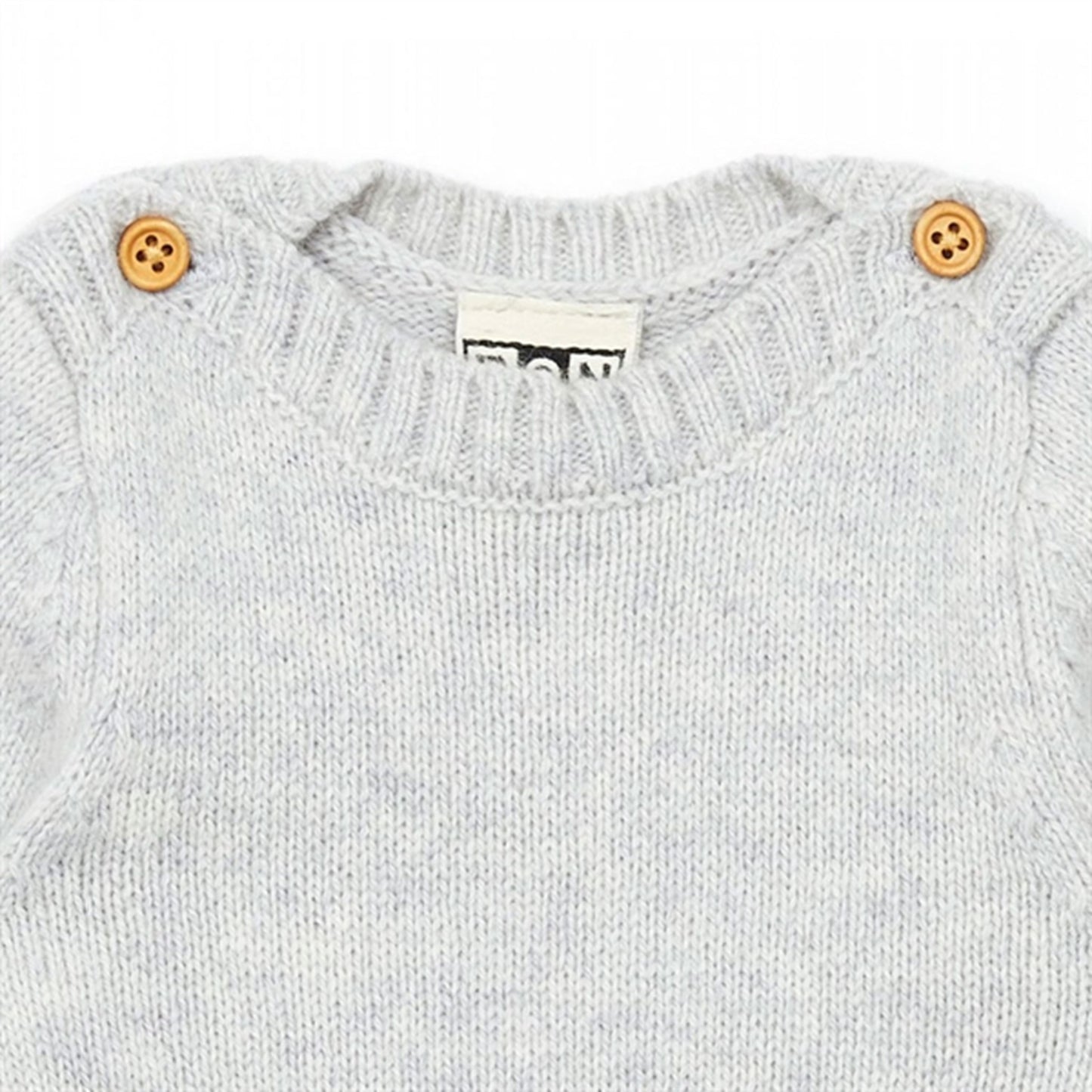 BONTON Heather Grey Knit Onesie