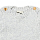 BONTON Heather Grey Knit Onesie