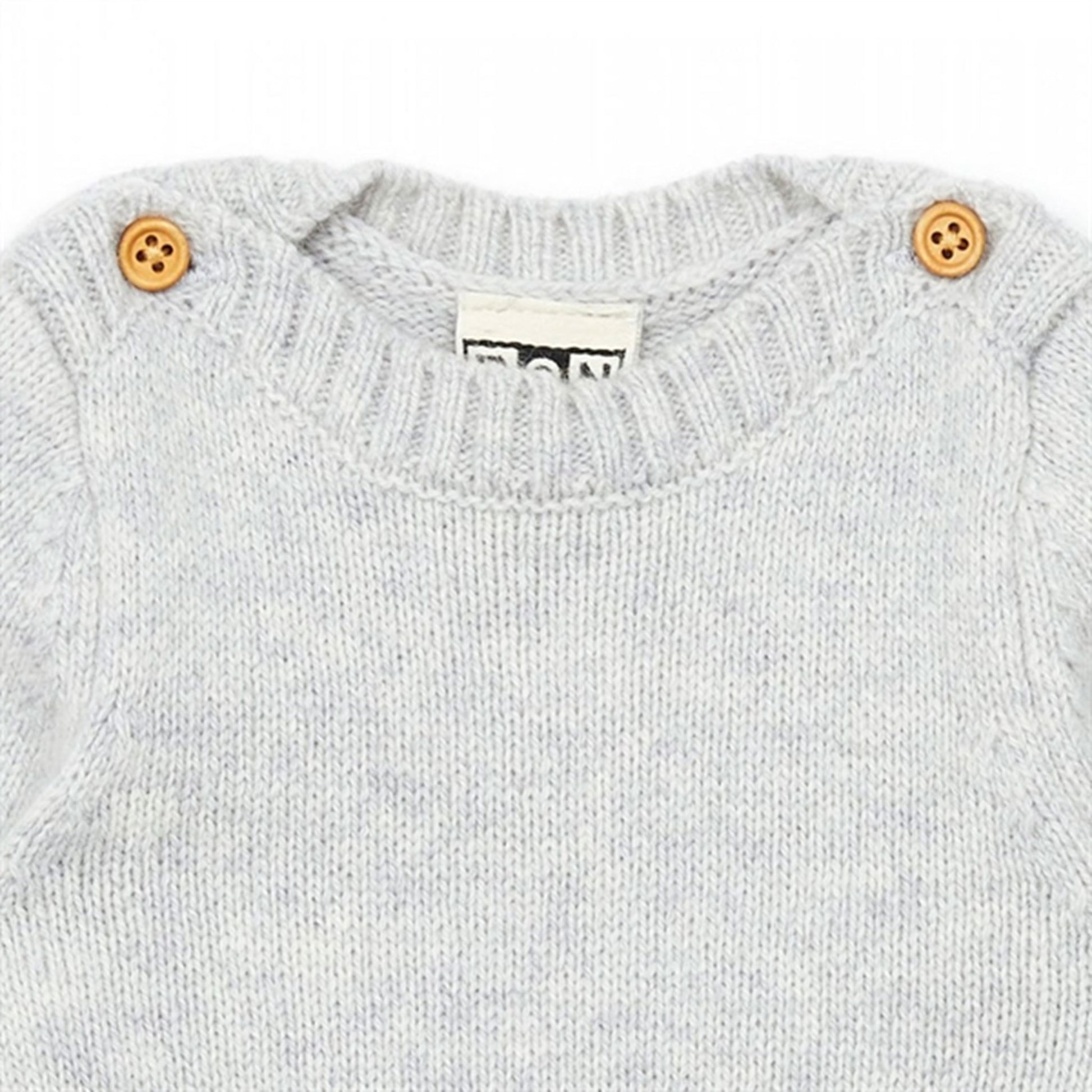 BONTON Heather Grey Knit Onesie