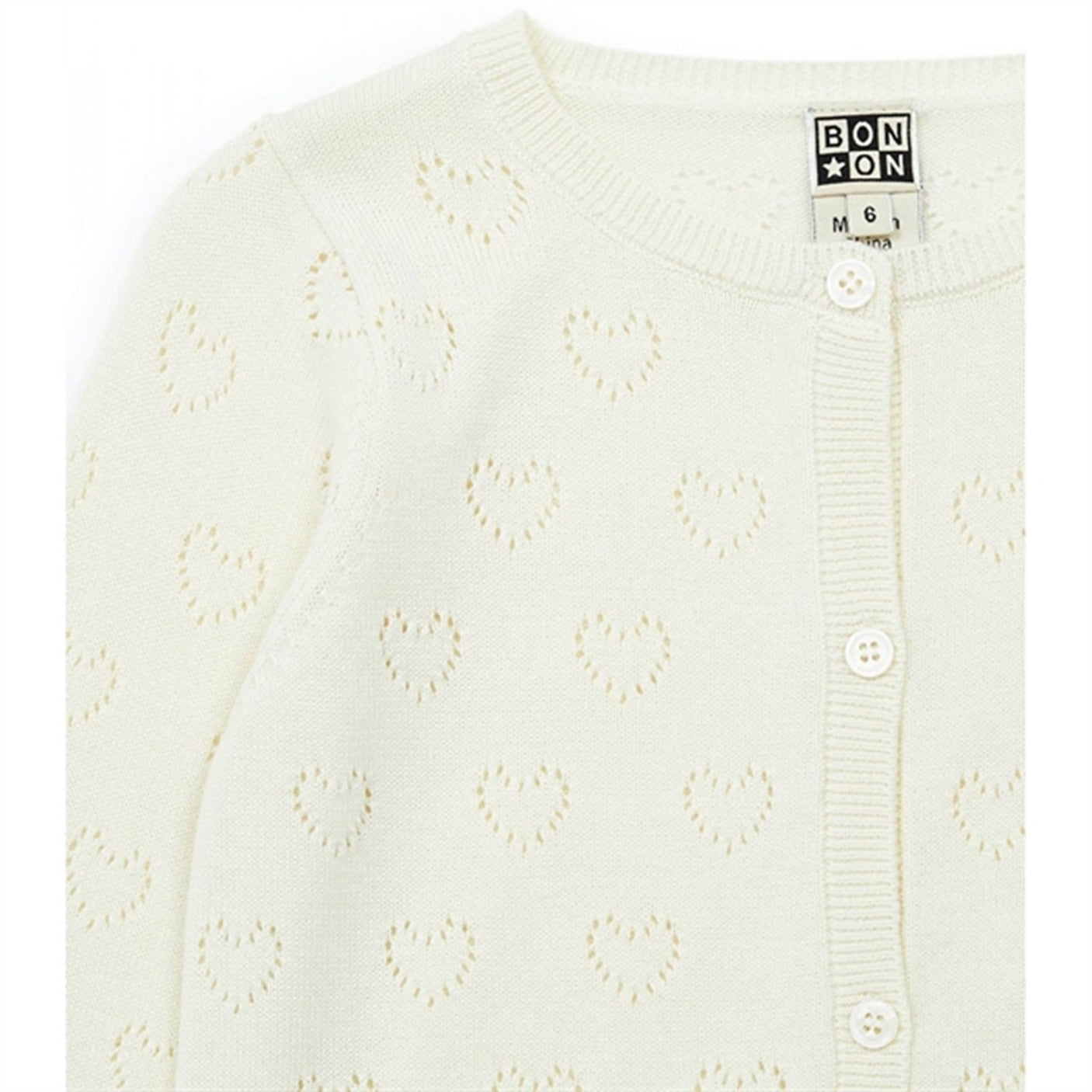 BONTON Cream Knit Cardigan