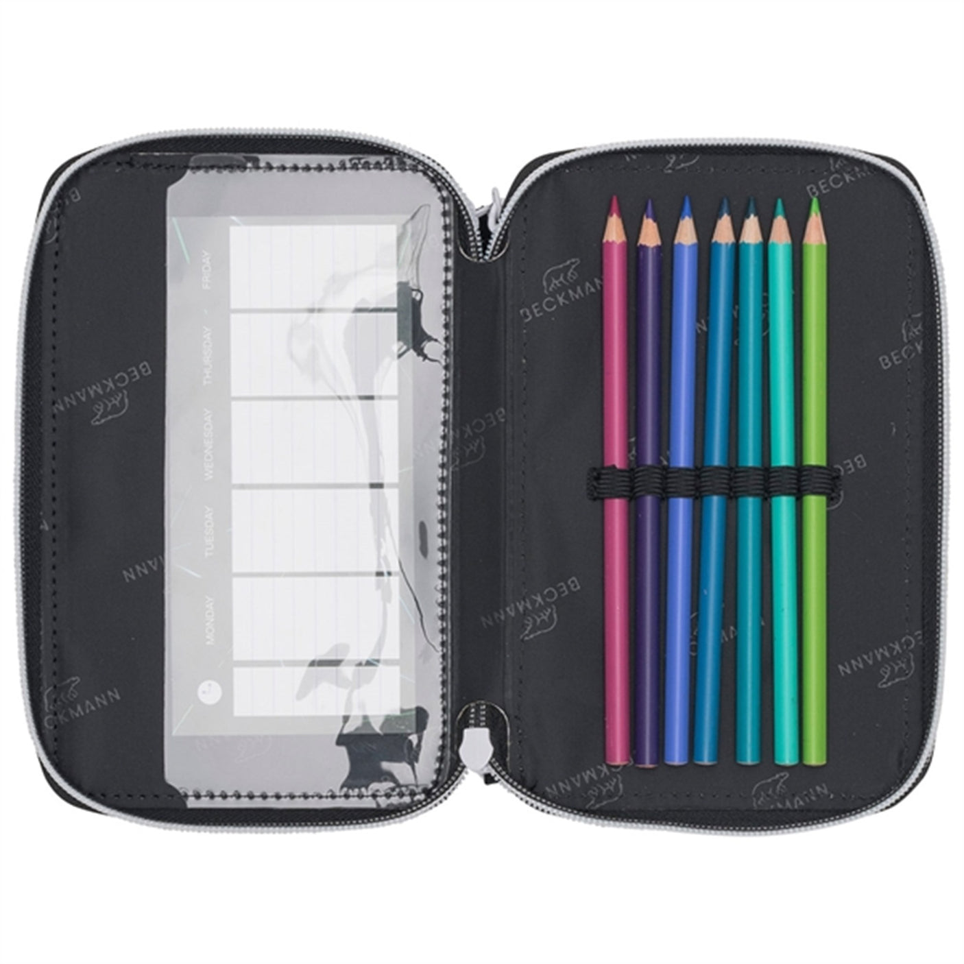 Beckmann Three Section Pencil Case Panther 2