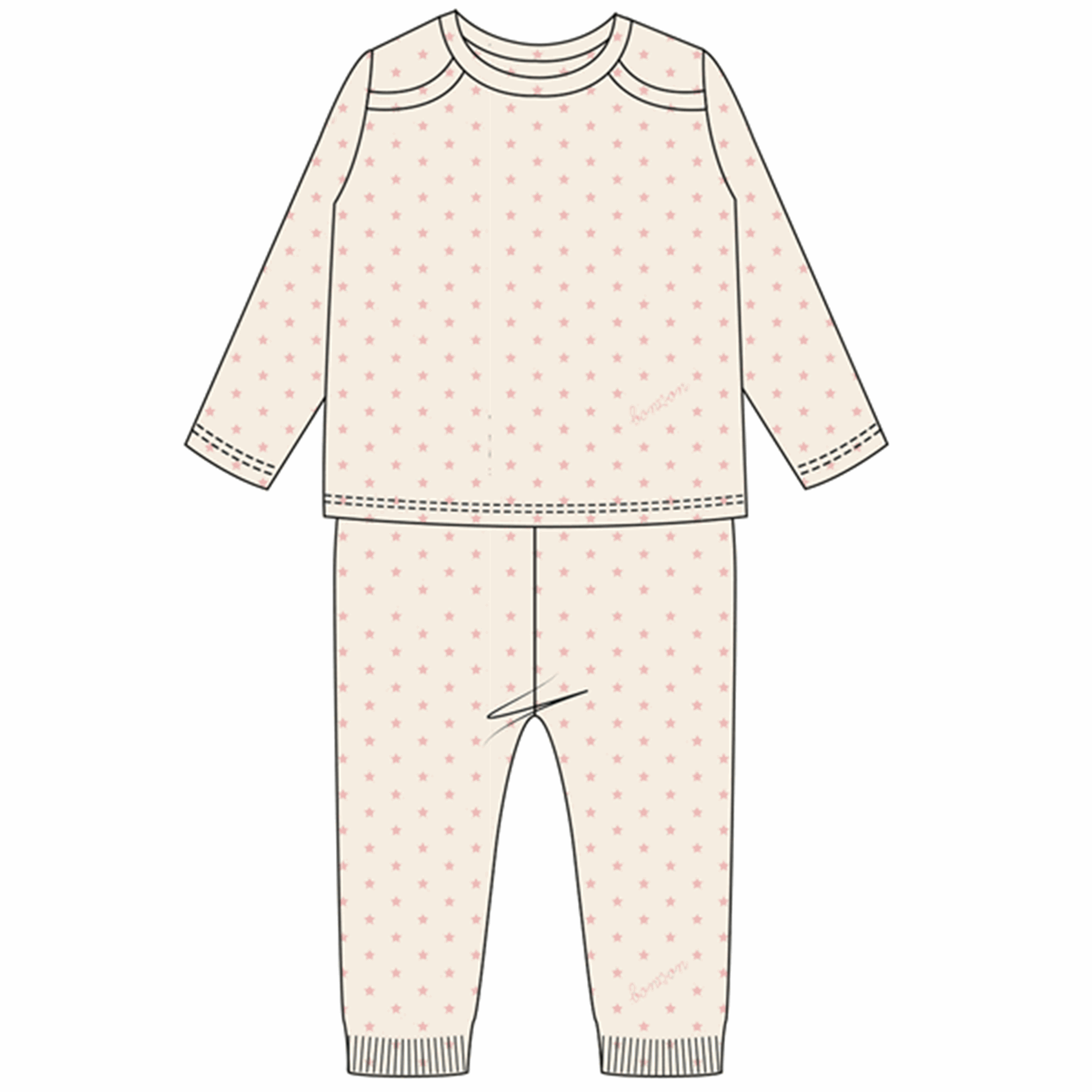 BONTON Semi Rose Pyjamas Set