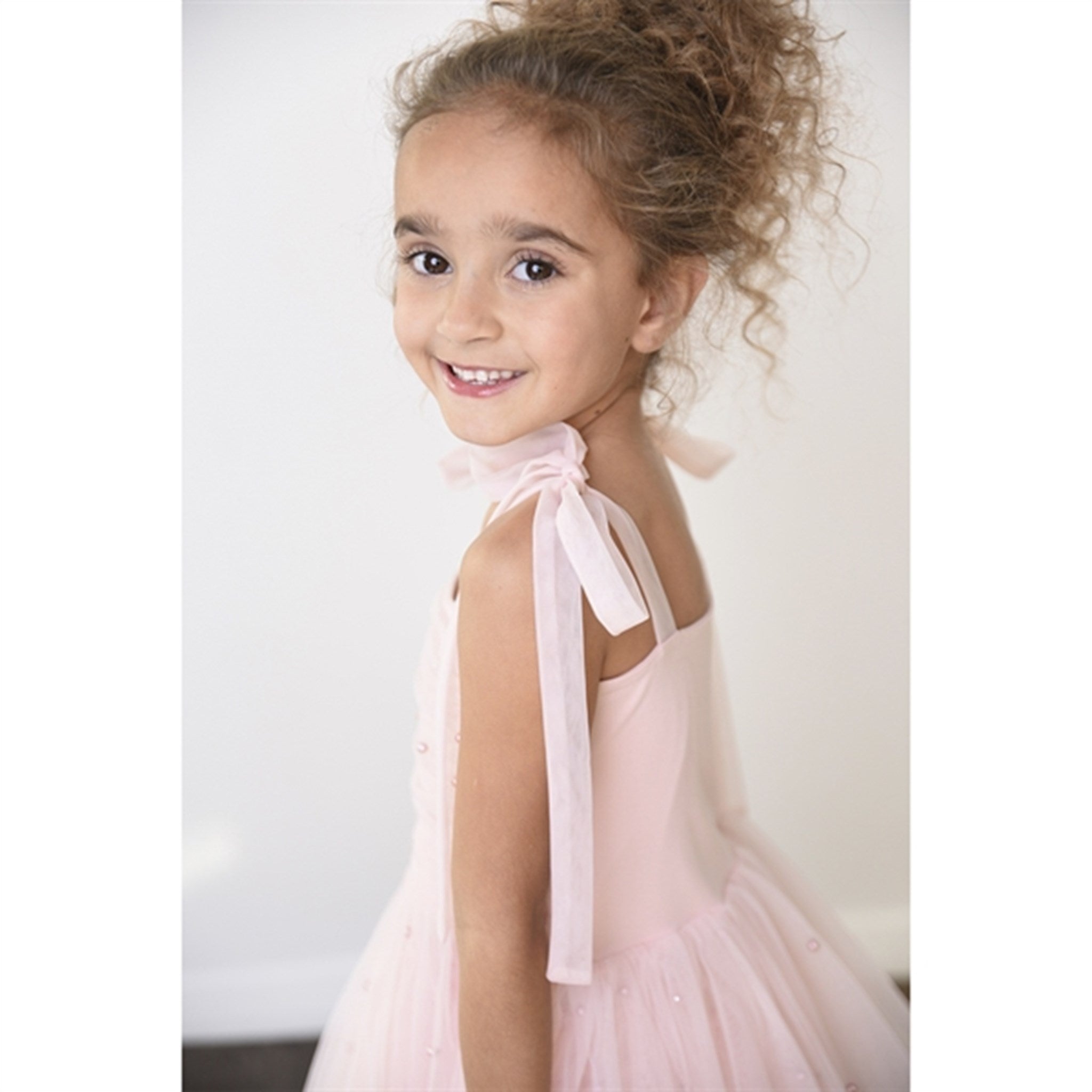 Dolly by Le Petit Tom Pearl Tulle Ballerina Dress Pink 5