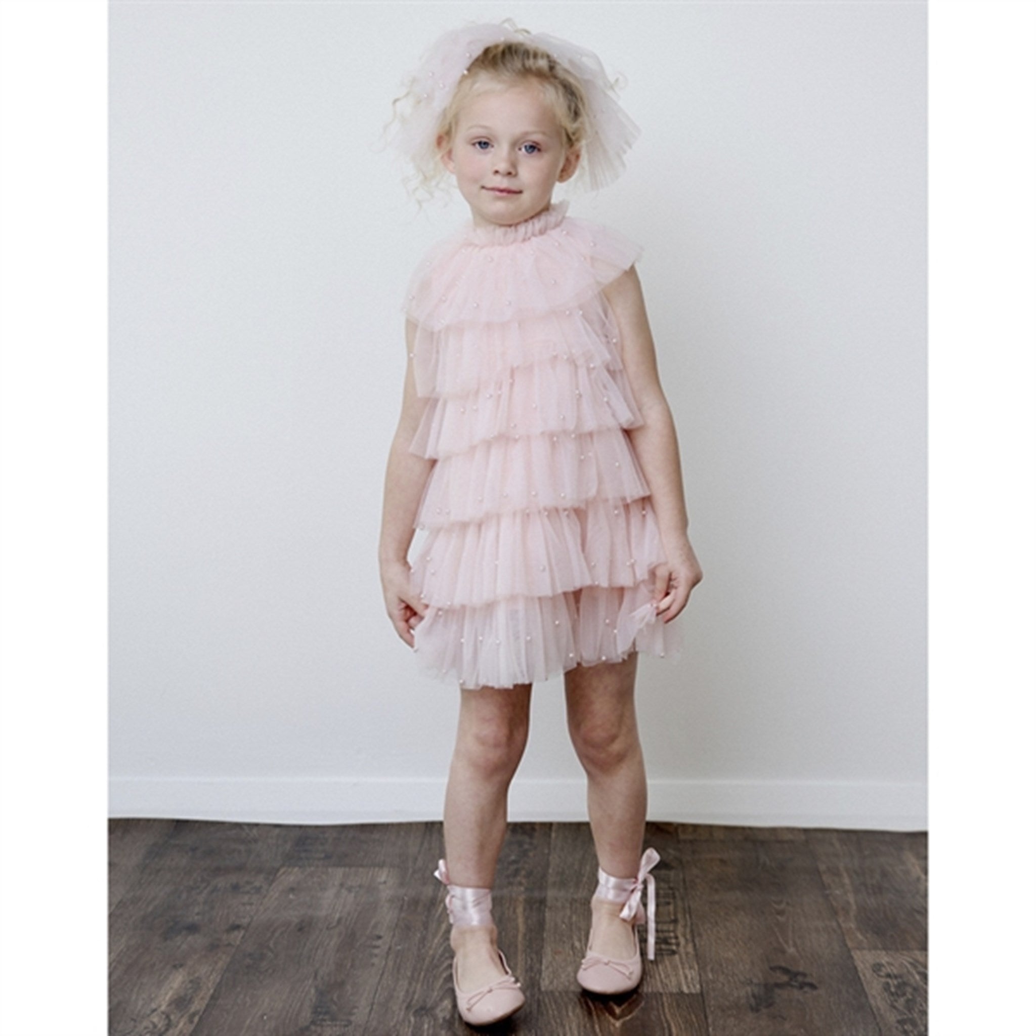 Dolly by Le Petit Tom Pearl Tutully Tiered Tulle Tuttu Dress Pink 4