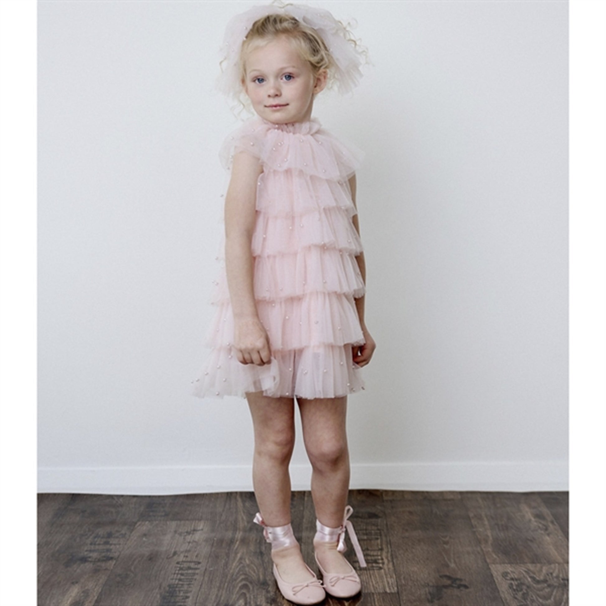 Dolly by Le Petit Tom Pearl Tutully Tiered Tulle Tuttu Dress Pink