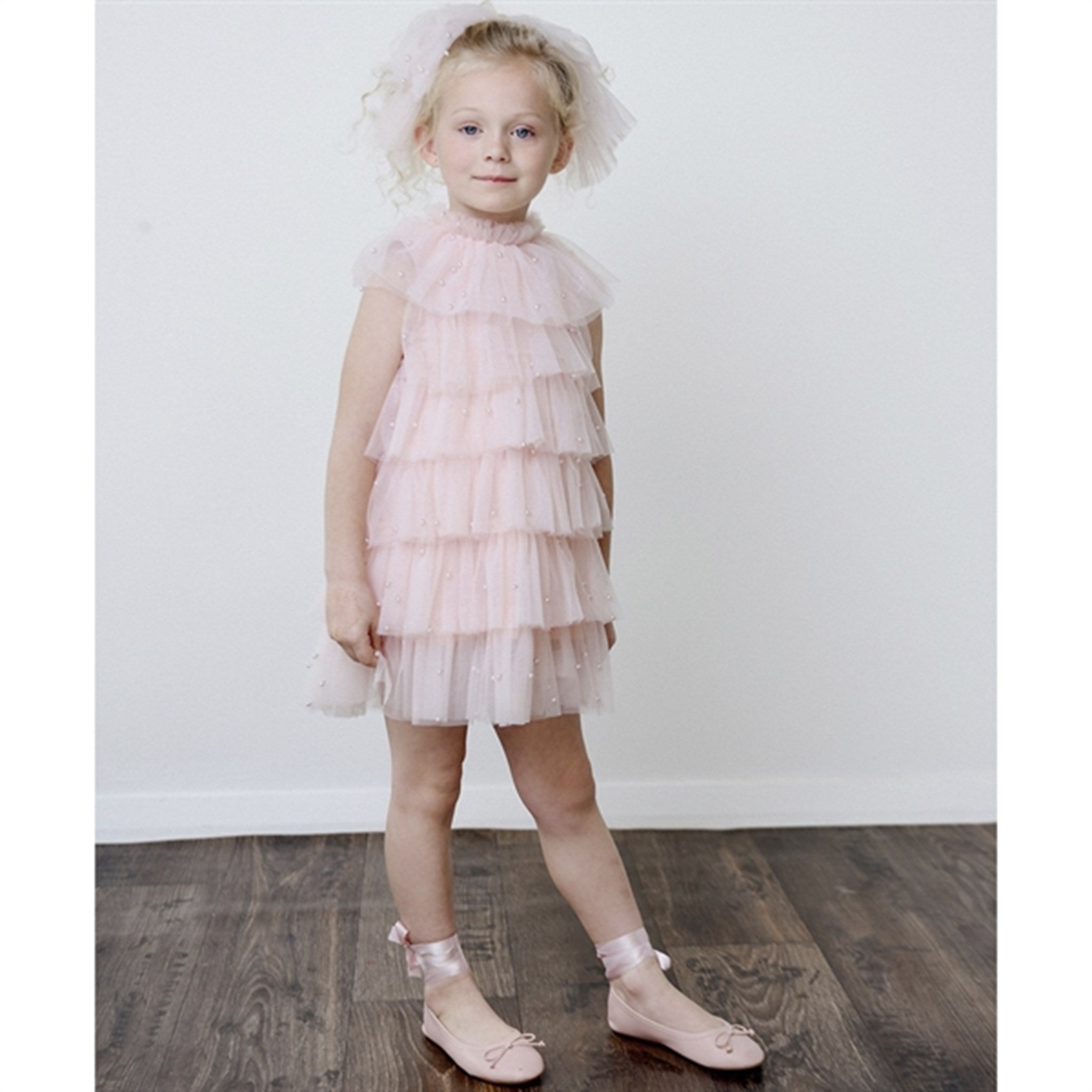 Dolly by Le Petit Tom Pearl Tutully Tiered Tulle Tuttu Dress Pink 6