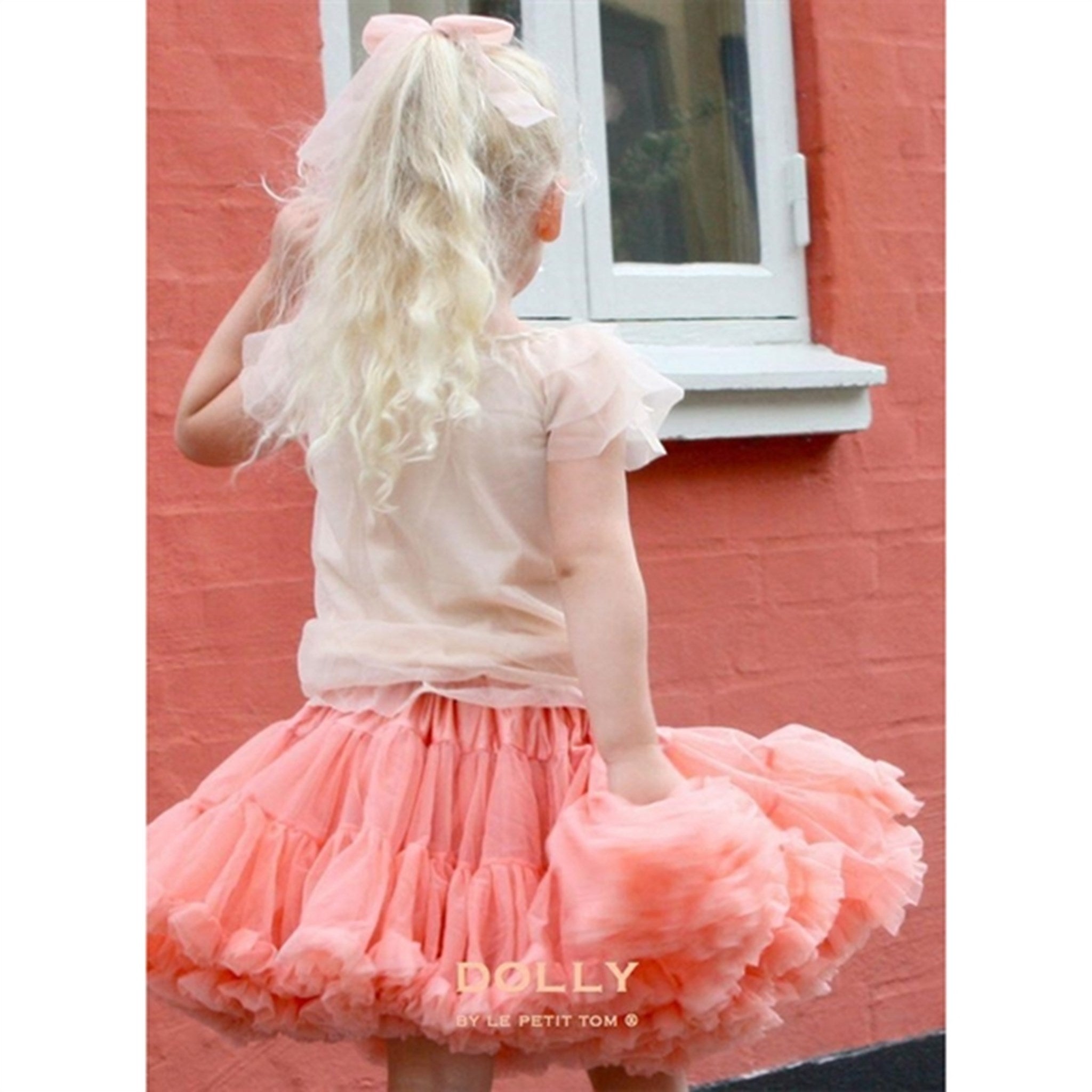 Dolly by Le Petit Tom Skirt Coral 2