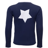 Petit Crabe Blue Etoile Star UV Shirt with Zipper