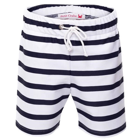 Petit Crabe White/Blue Alex UV Shorts
