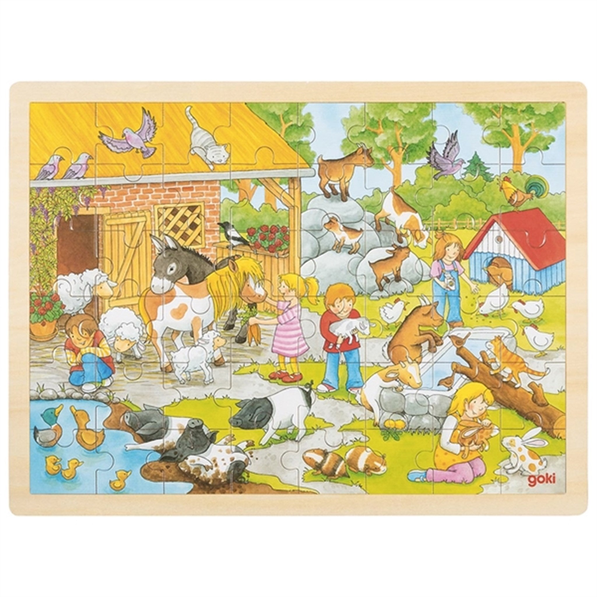 Goki Puzzle - Farm Animals