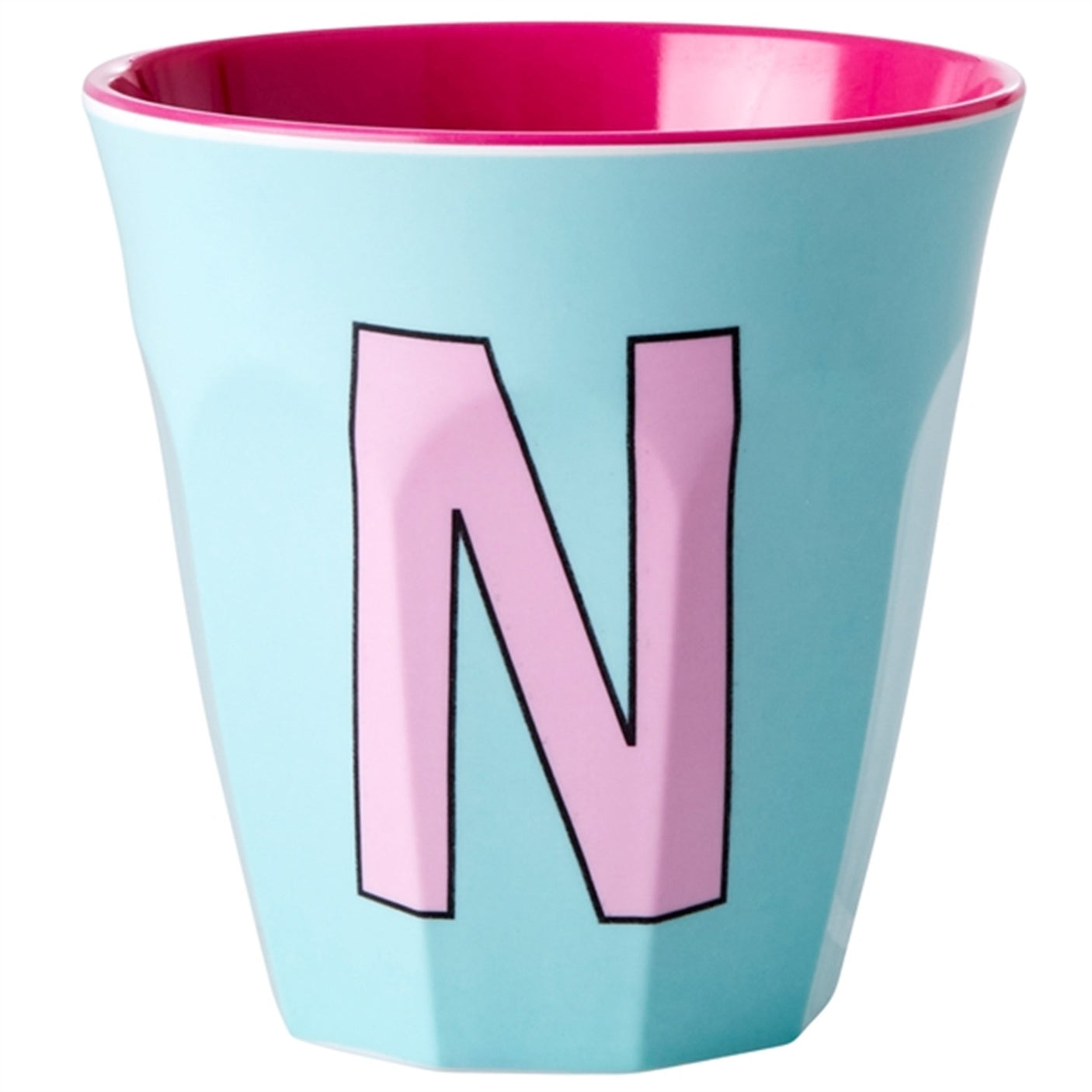 RICE Pinkish Colors Melamine Alphabet Cup