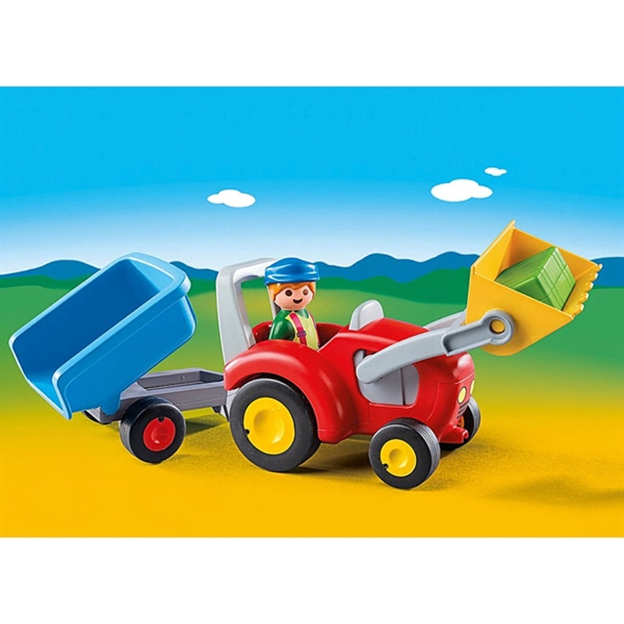 Playmobil® 1.2.3 Tractor with Trailer 2