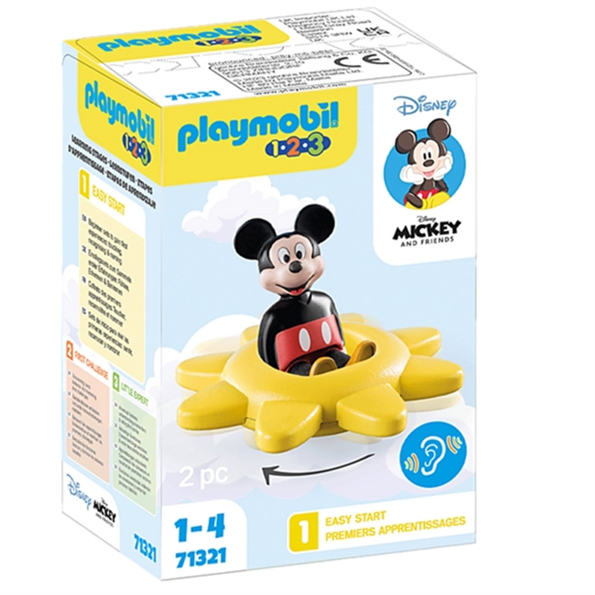 Playmobil® 1.2.3 & Disney - Mickey's Spinning Sun with Rattle Feature