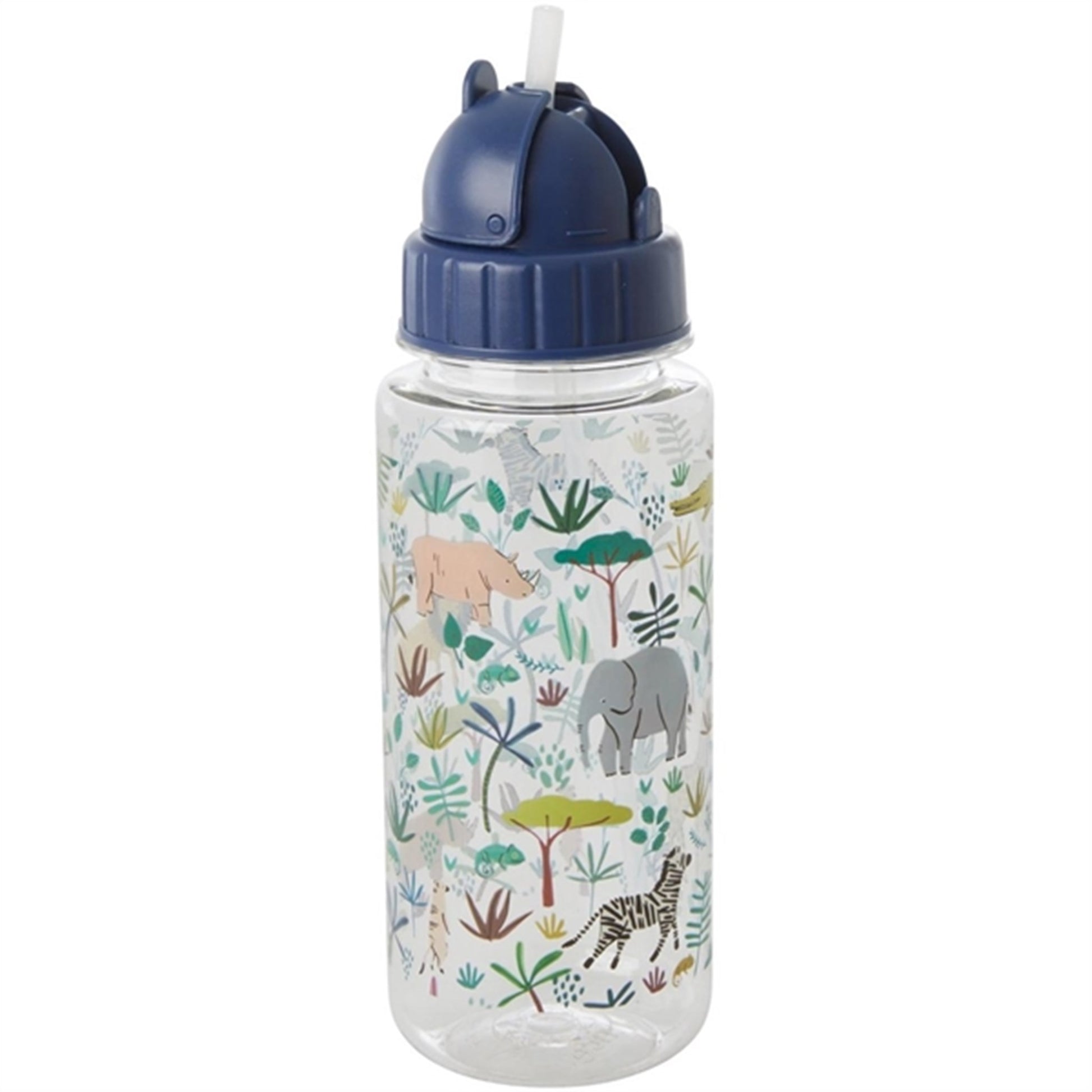 RICE Dusty Green Jungle Print Drinking Bottle