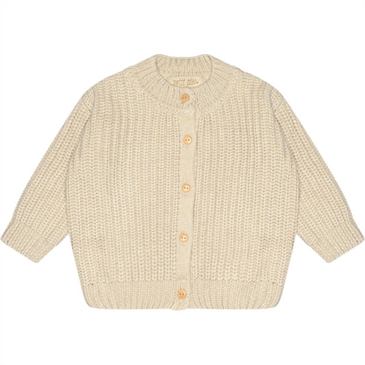 Petit Piao Offwhite Strik Cardigan