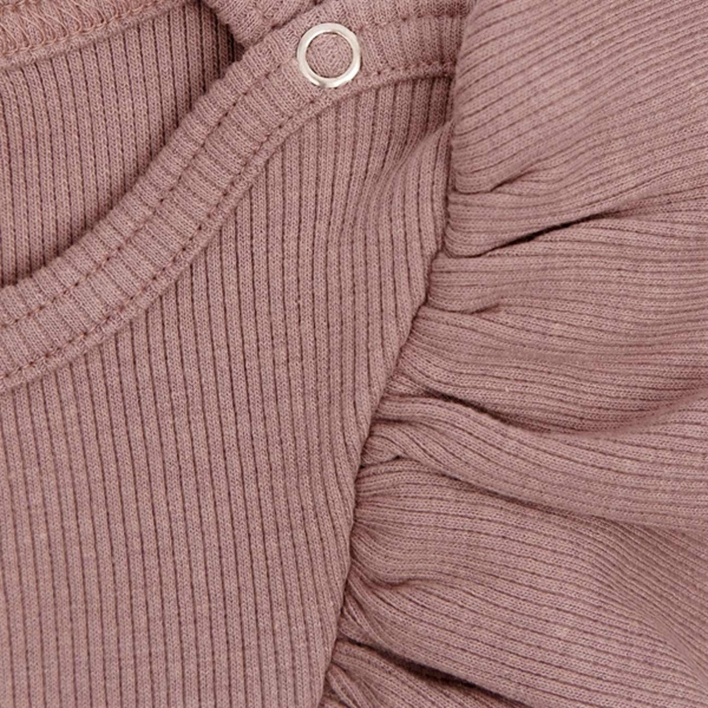 Petit Piao Woodrose V-Frill Modal Blouse