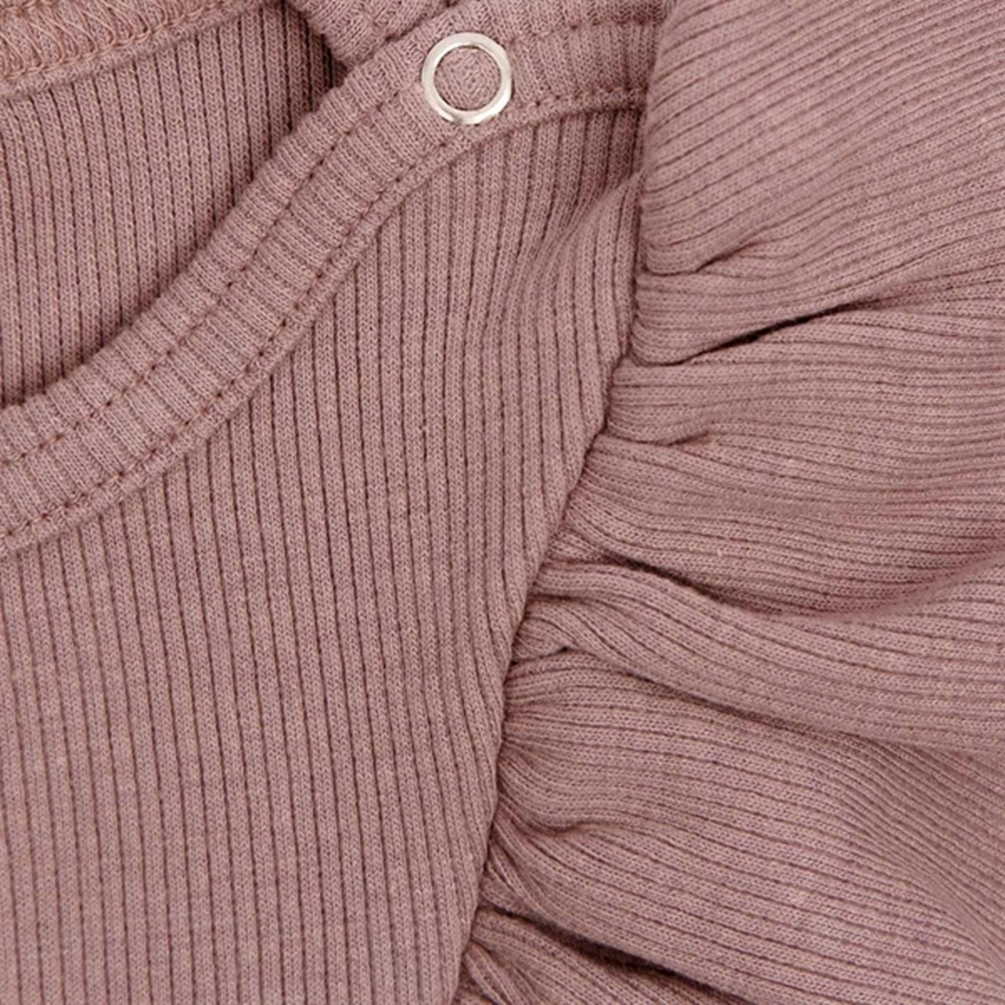 Petit Piao Woodrose V-Frill Modal Blouse