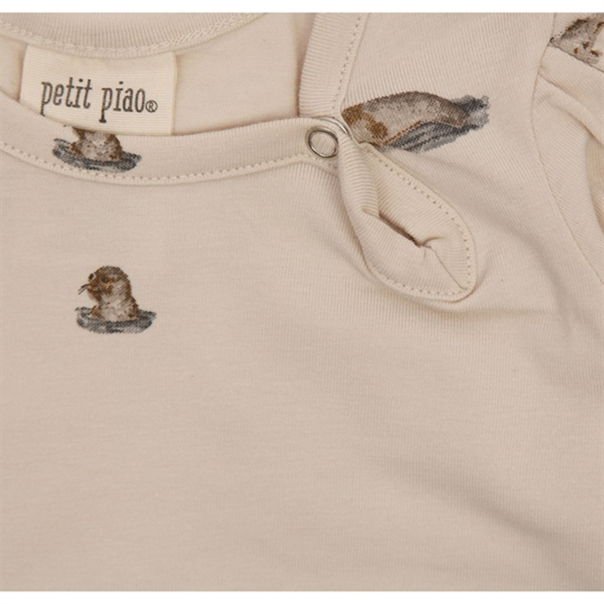 Petit Piao Seal Gather Printed Dress 2