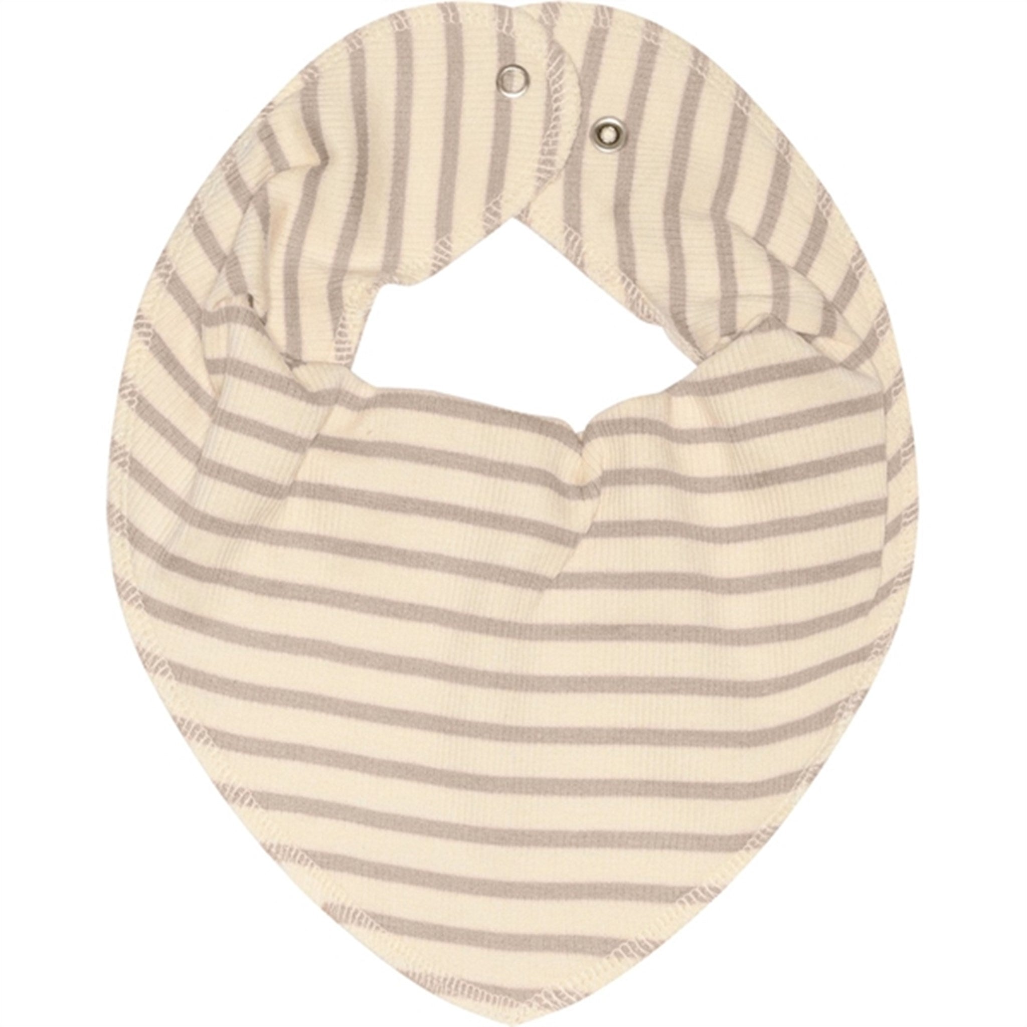 Petit Piao® Soft Sand/Off White Bib Modal Striped