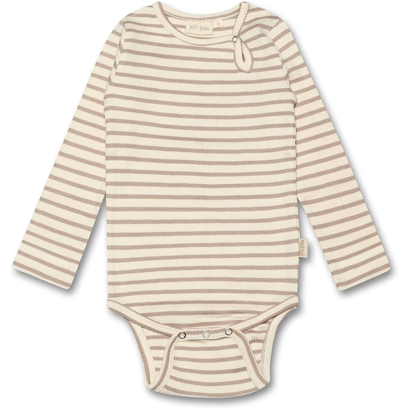 Petit Piao® Simply Taupe Bodystocking Modal Striped