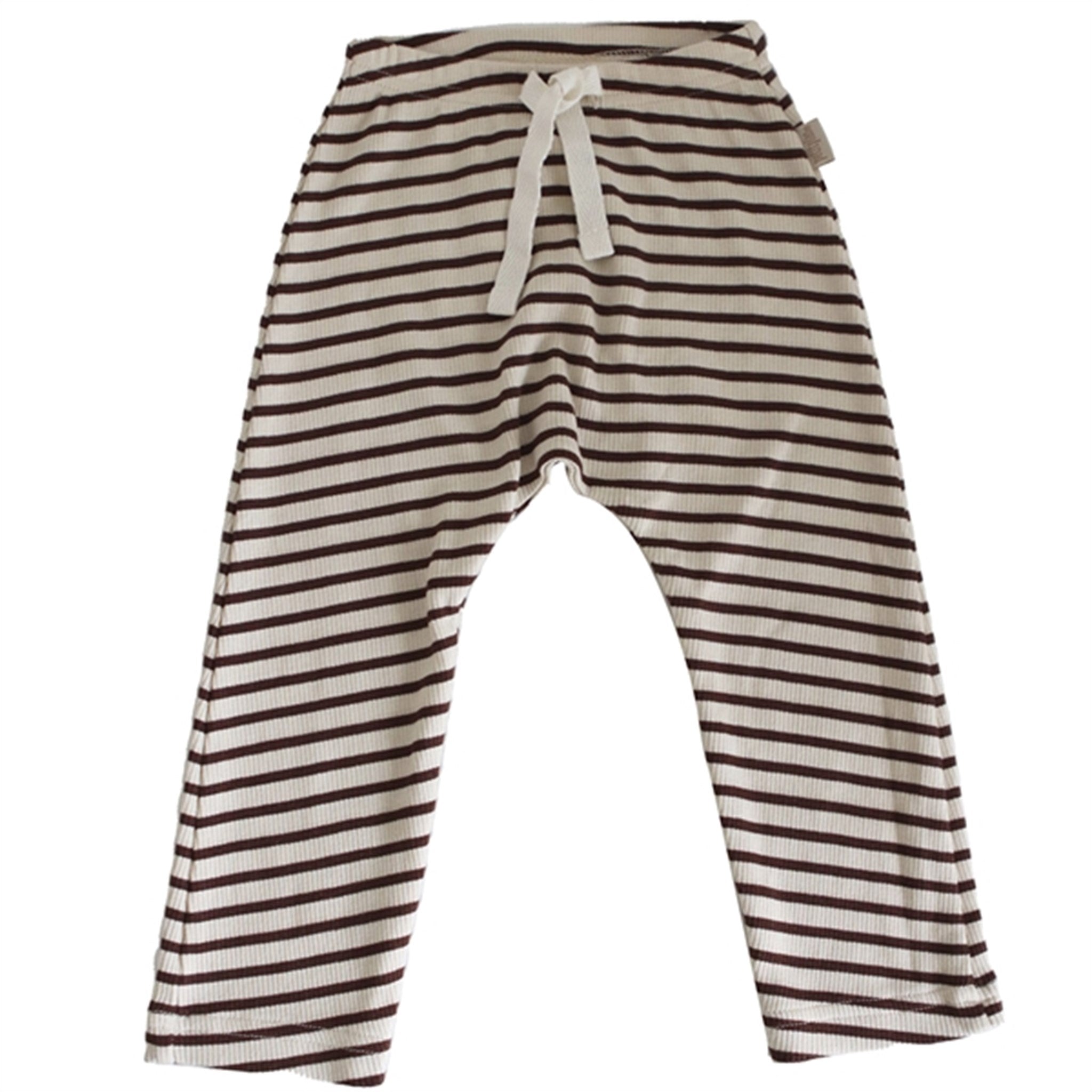 Petit Piao French Roast/Tapioka Modal Striped Pants