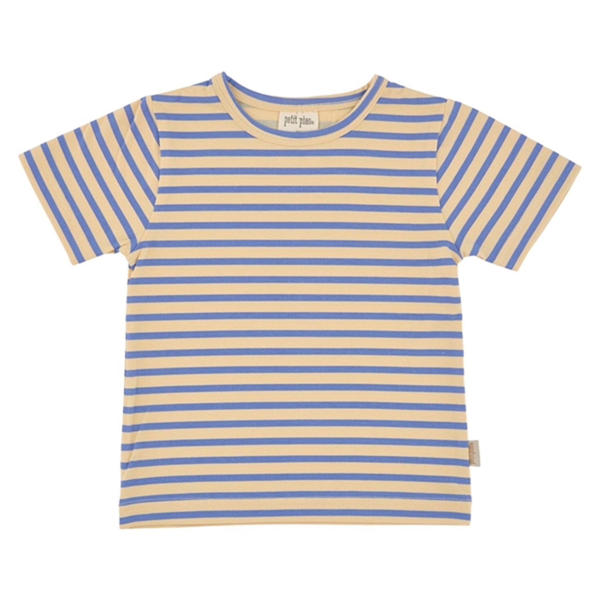 Petit Piao Blue Sky Striped T-shirt Baggy