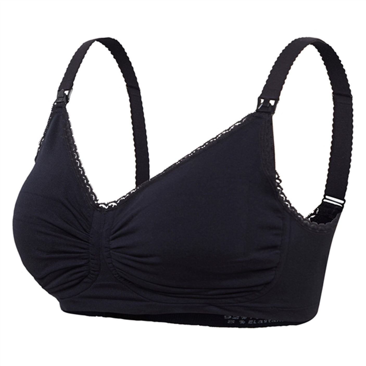 Carriwell Maternity And Nursing Bra With Padded Carri-Gel Support Black