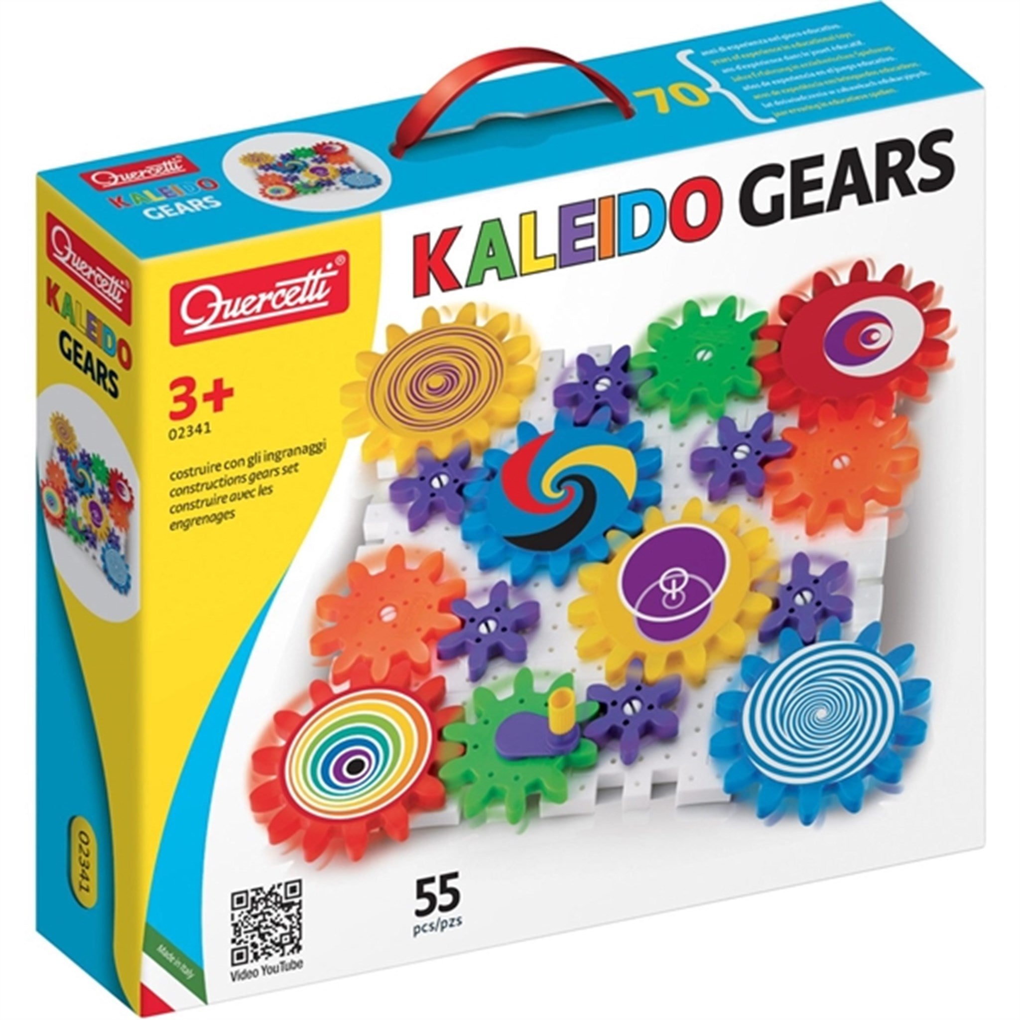 Quercetti Georello Kaleido Gears 拼装套装 - 培养创造力和机械思维的有趣方式
