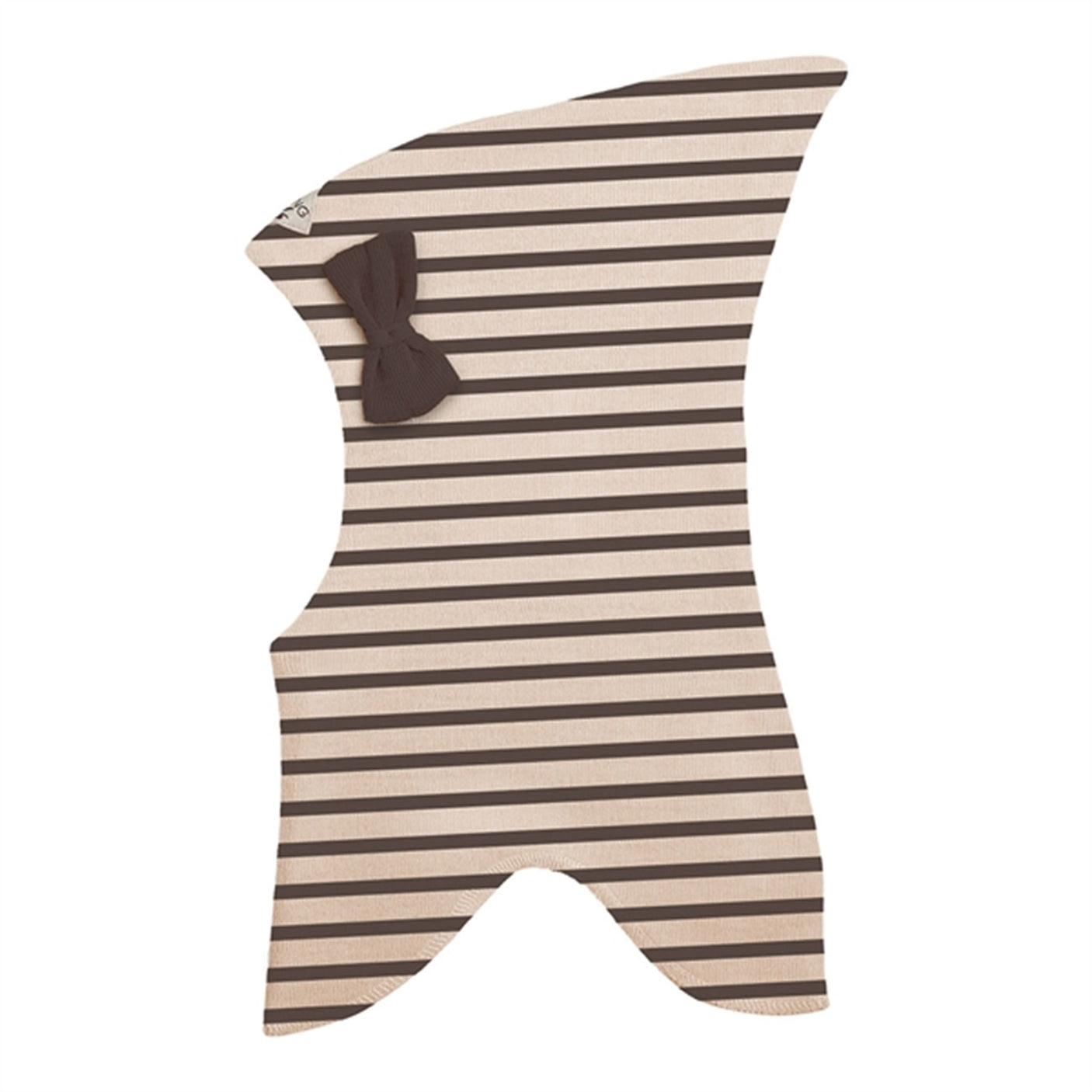 Racing Kids Top Balaclava Wool/Cotton Bow 3-layered Chocolate Brown/Eggs
