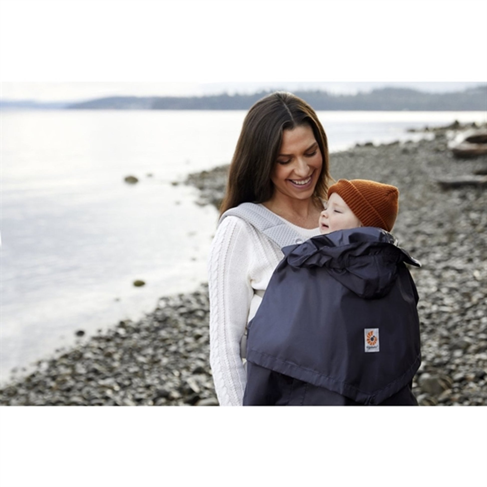 Ergobaby Rain And Wind Cover For Baby Carrier Charcoal / Black