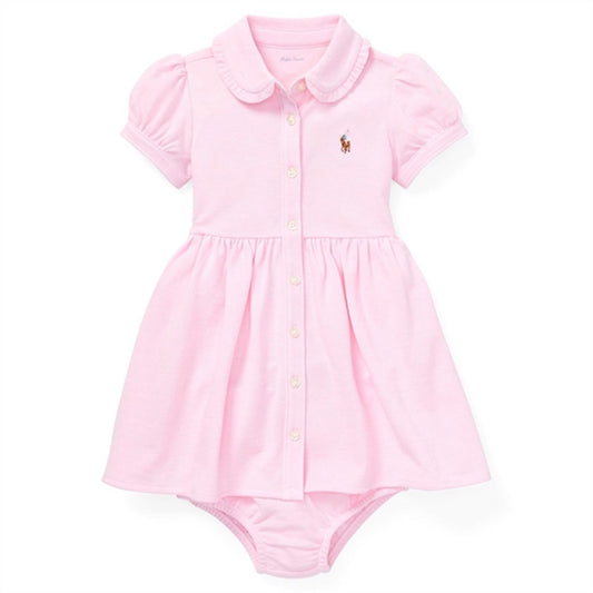 Ralph Lauren undefined Solid Oxford Dress & Bloomer Carmel Pink