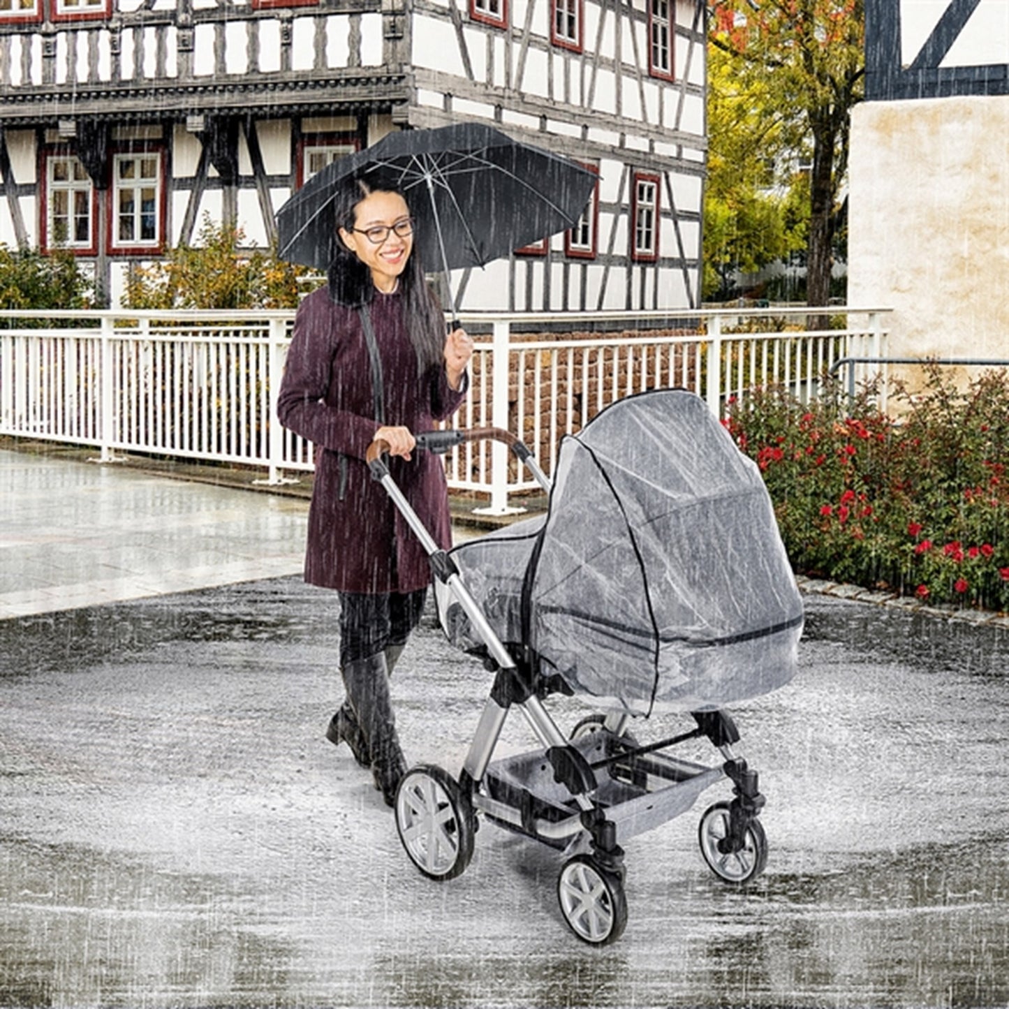 REER Rain cover for Prams and Combi-wagons