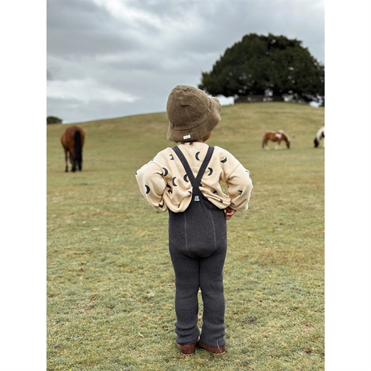 Silly Silas Roomy Footless Dark Grey Blend