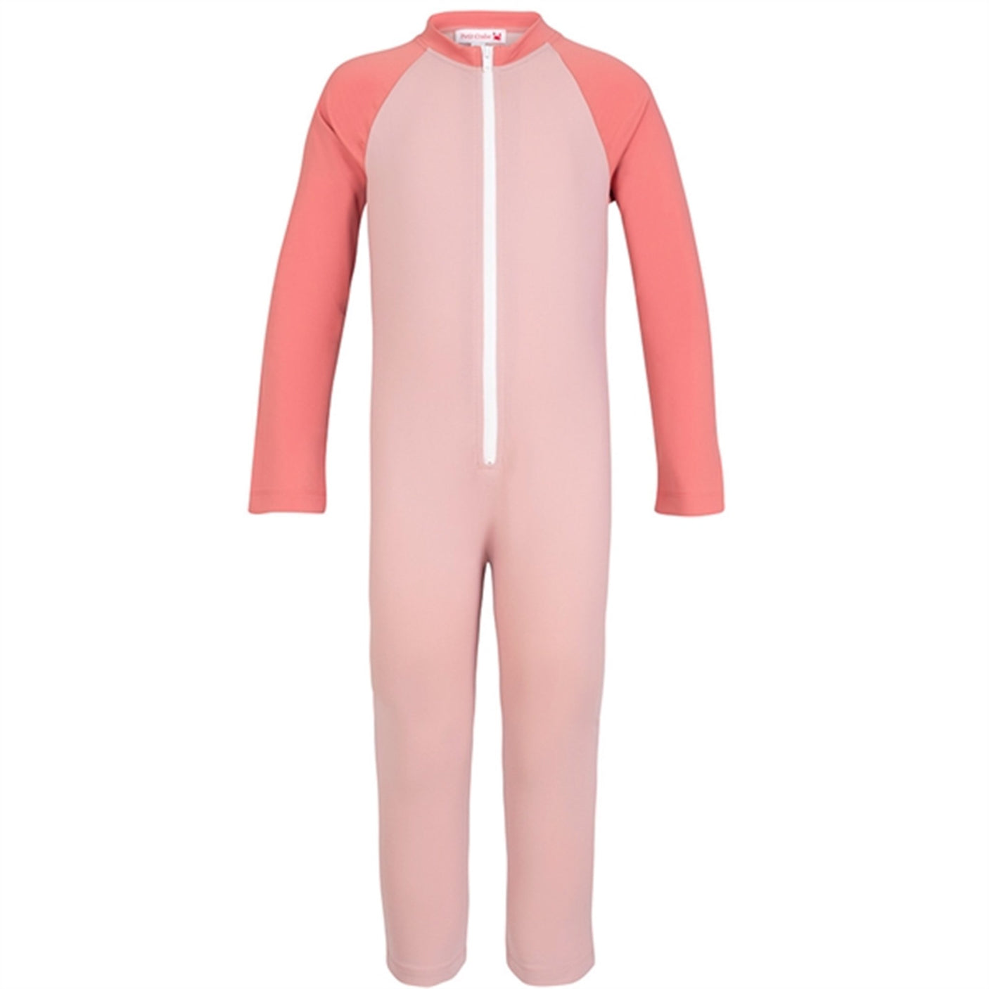 Petit Crabe Rose Nude/Morocco Multi Color Sunsuit with Zipper