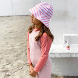 Petit Crabe Rose Nude/Morocco Multi Color Sunsuit with Zipper