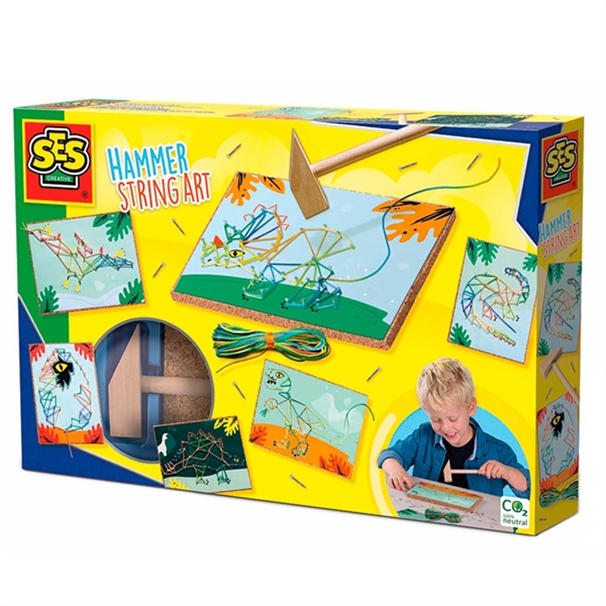 SES Creative Hammer Dino String Art