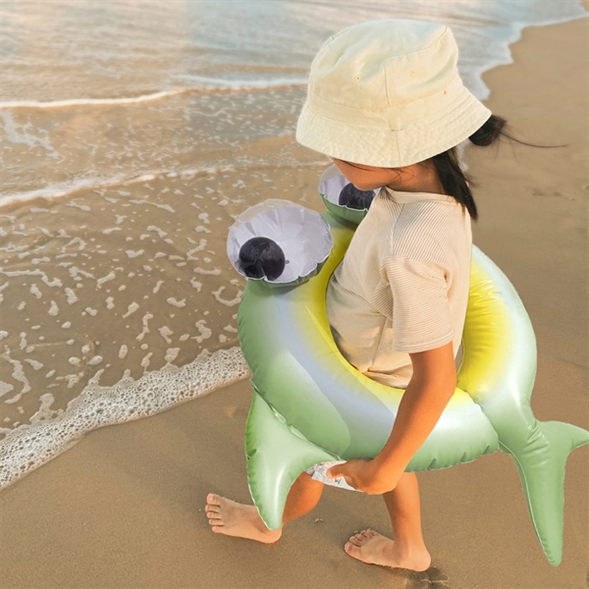 SunnyLife Pool Ring Shark Tribe Khaki