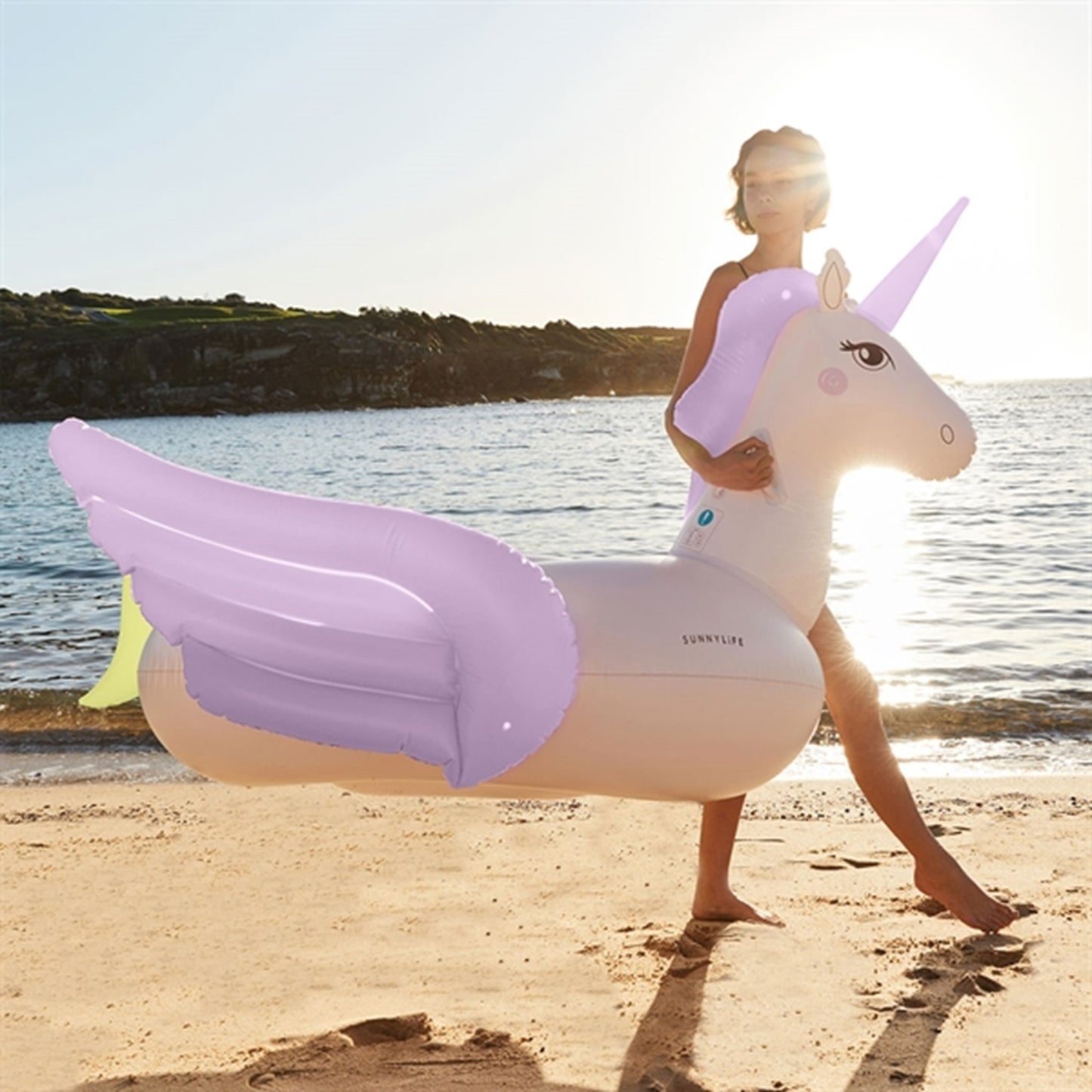 SunnyLife Luxe Ride-On Float Unicorn Pastel