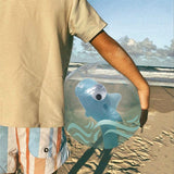 SunnyLife 3D Beach Ball Shark Tribe Khaki