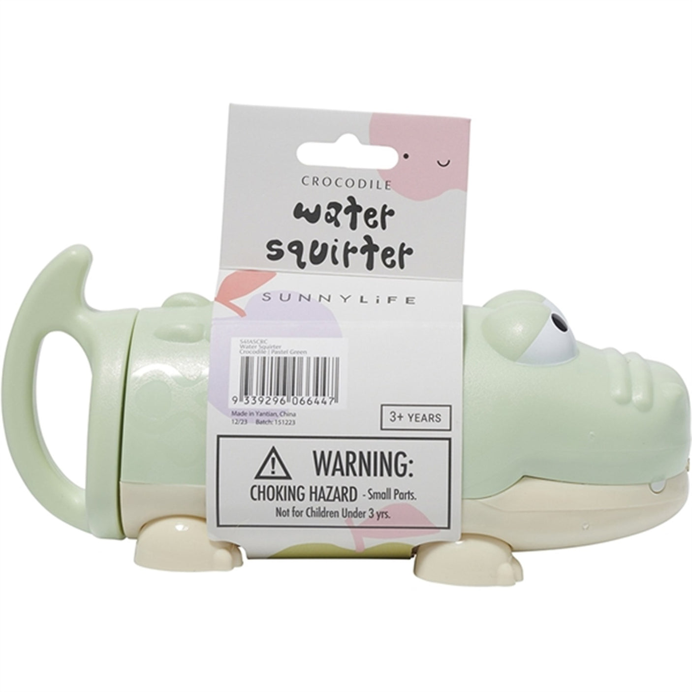 SunnyLife Bath Squirters Crocodile Pastel Green