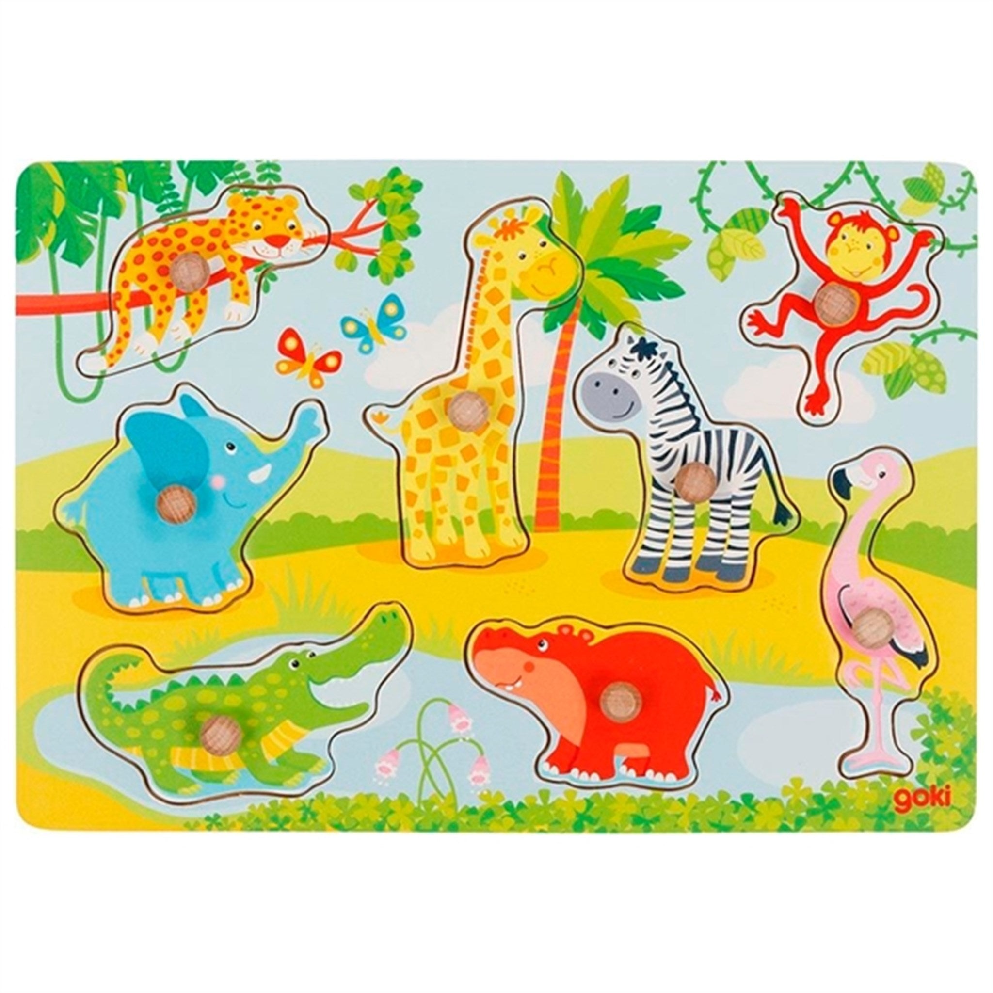 Goki Puzzle - Safari Babydyr