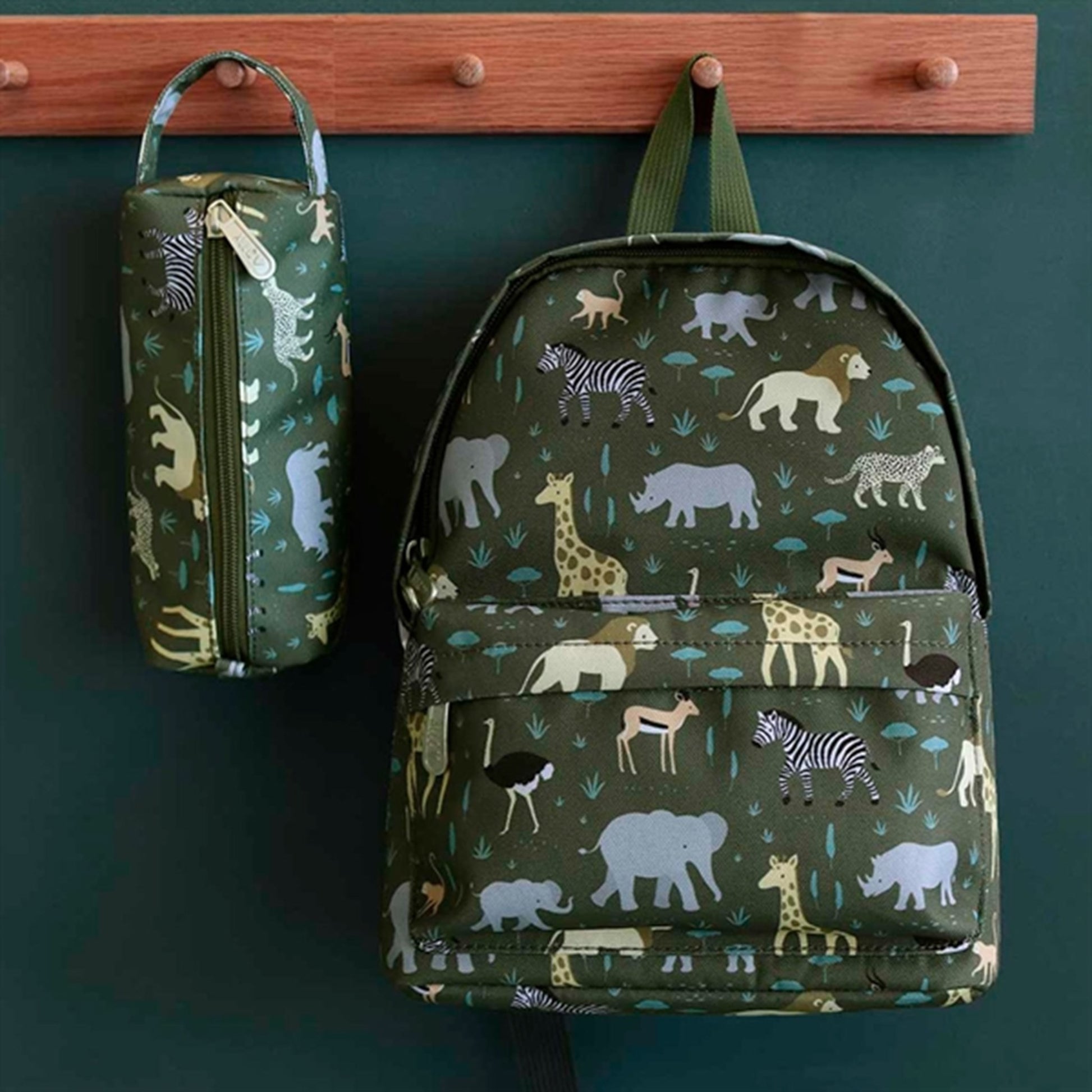 A Little Lovely Company Pencil Case Savanna