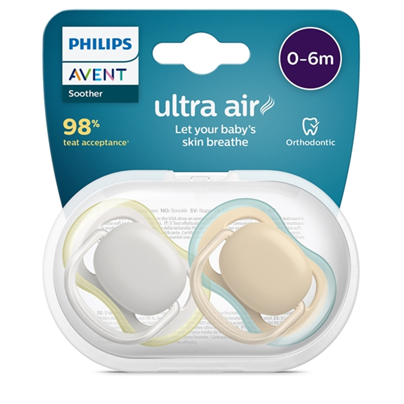 Philips Avent Ultra Air Pacifier 0-6 months 2-pack