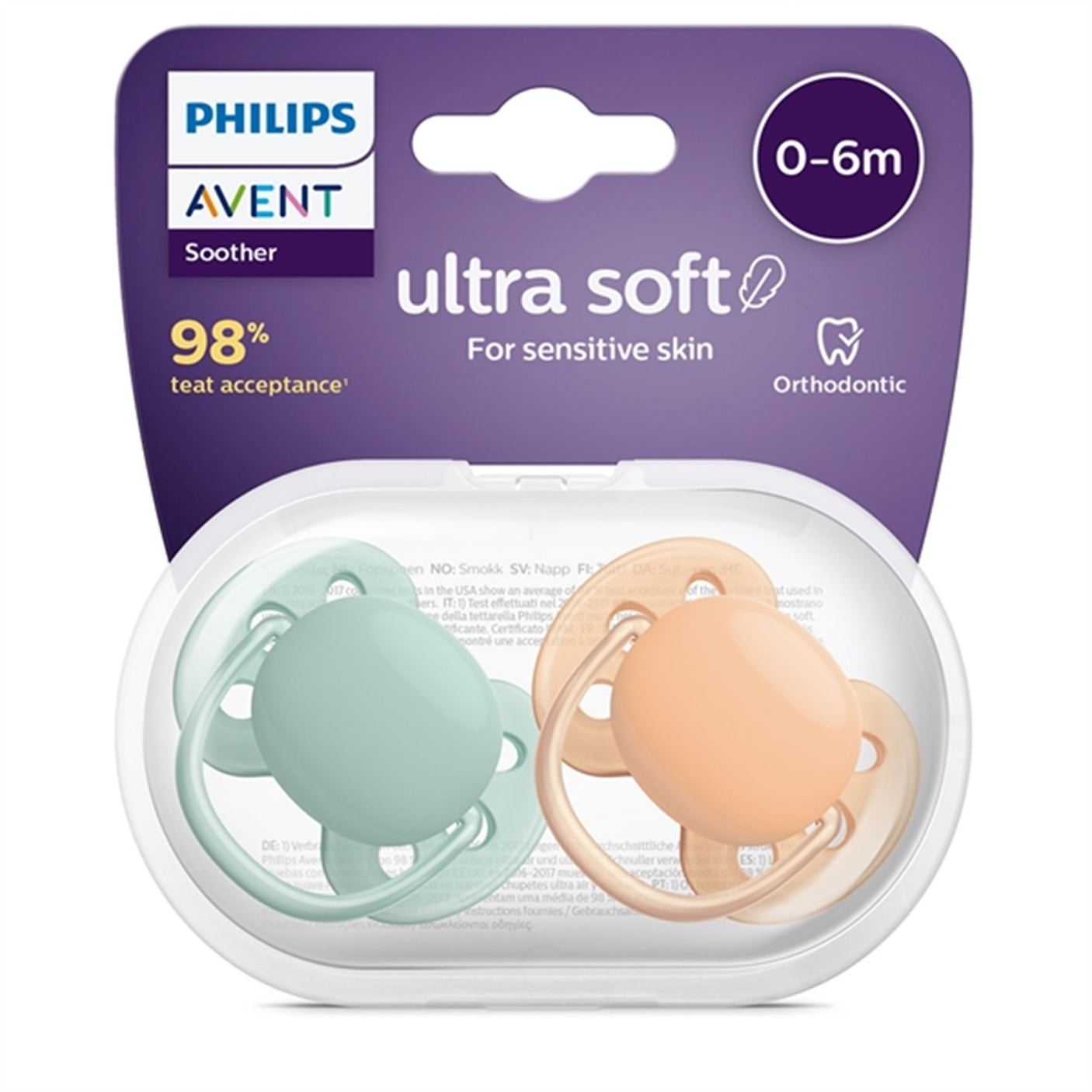 Philips Avent Ultra Soft Pacifier 0-6 month 2-pack