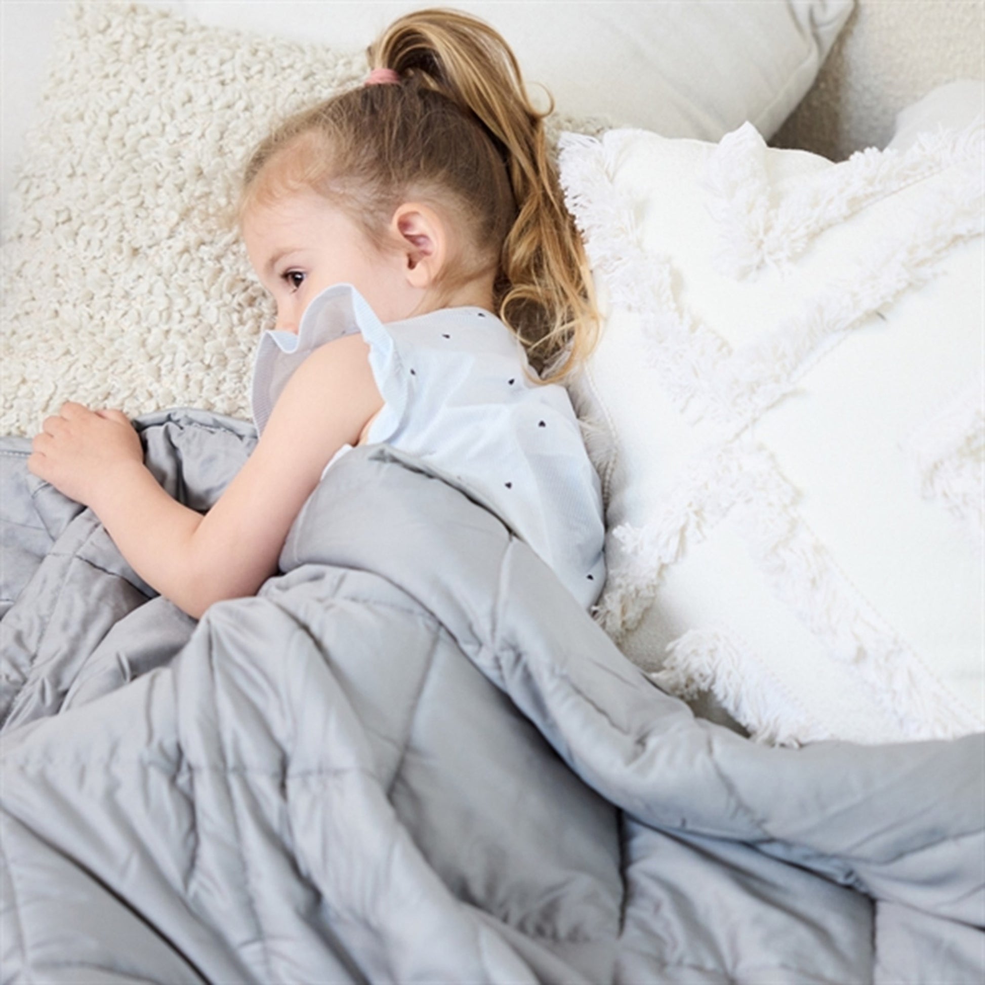 Scandinavian Rest Weighted Duvet Kids 100x150 3 kg Grey