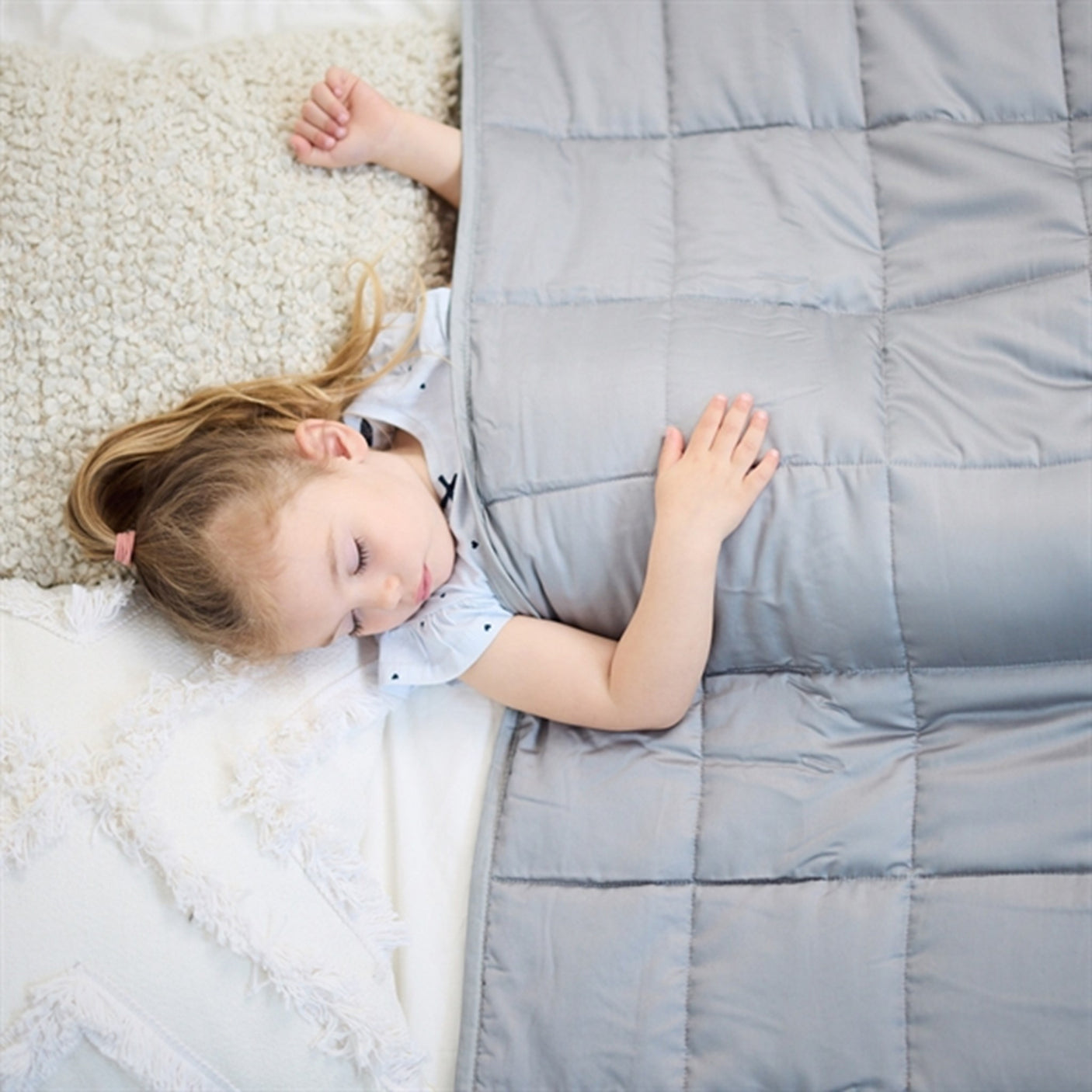 Scandinavian Rest Weighted Duvet Kids 100x150 3 kg Grey