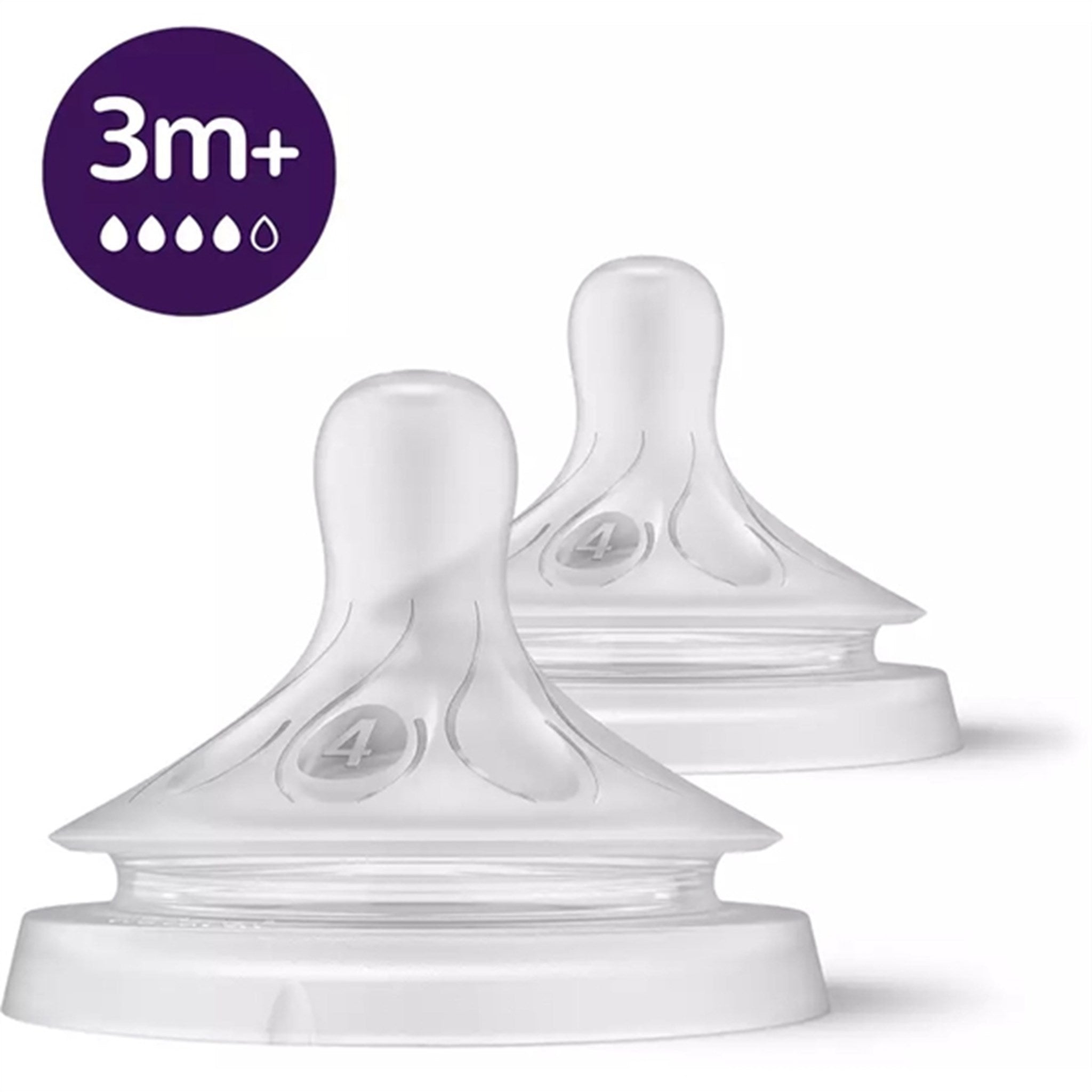 Philips Avent Natural Feeding Bottle Heads Response 3 months 2-pack 3