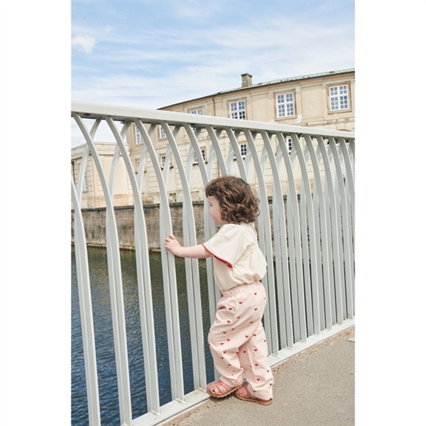 Copenhagen Colors Dusty Rose W Cream Stripe Seersucker Blouse