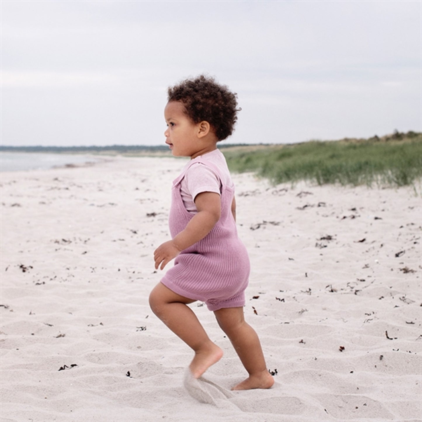 Serendipity Mauve Baby Knit Texture Overall 3