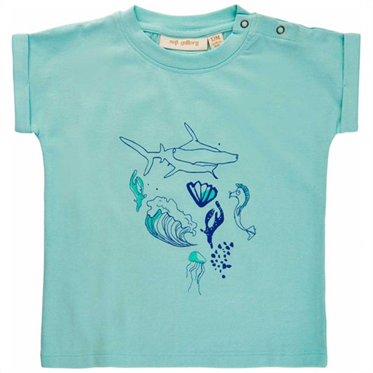 Soft Gallery Canal Blue Frederick Sealife Tee